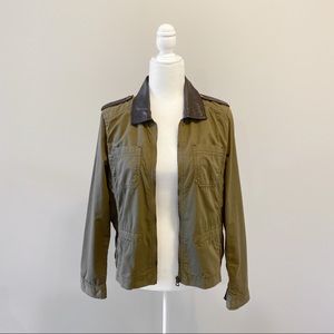 Lucky Brand Army Green Jacket Lightweight Size M